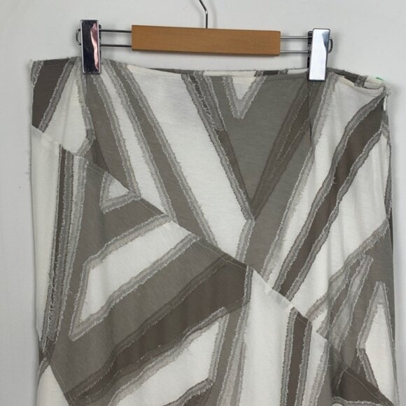 Tribal Patchwork A-Line Midi Skirt - Picture 6 of 9